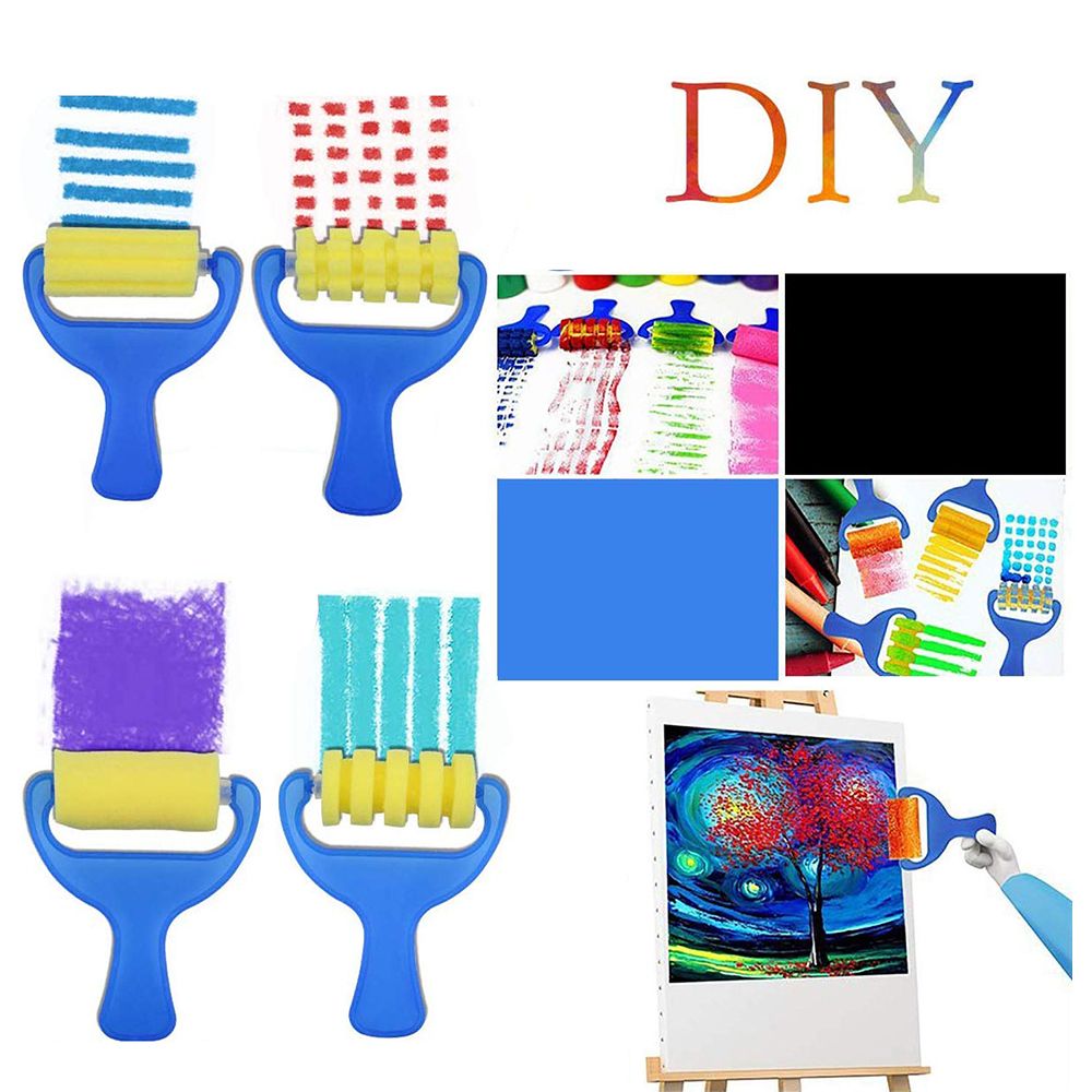 30PCS Children Paintbrushes Washable Paint Brushes Sponge