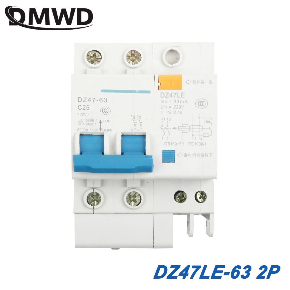 60HZ 230V~ 50HZ 2P 16A Residual 63A DZ47LE-63 Current