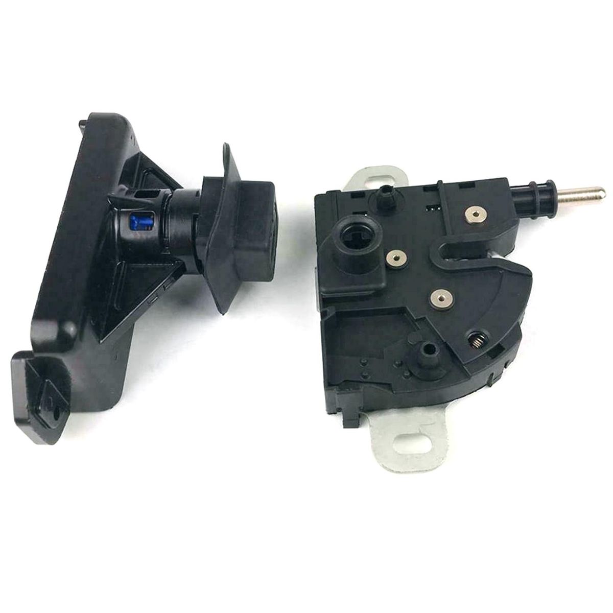 Black Bonnet Hood Catch Latch for 2 Keys for Ford Transit