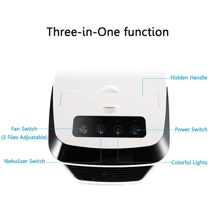 Portable Mini Air Conditioner Desktop Air Cooler Humidifier