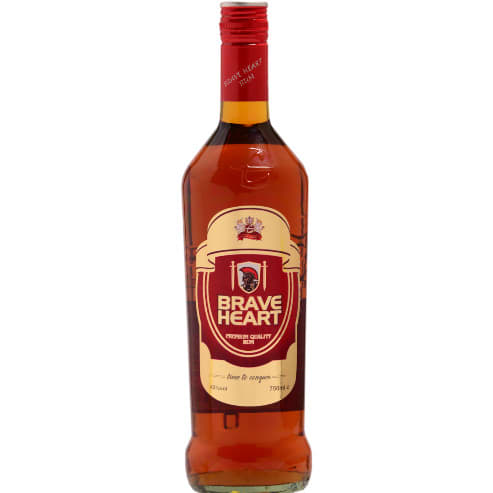 Brave Heart Premium Blended Rum - 75cl X 12