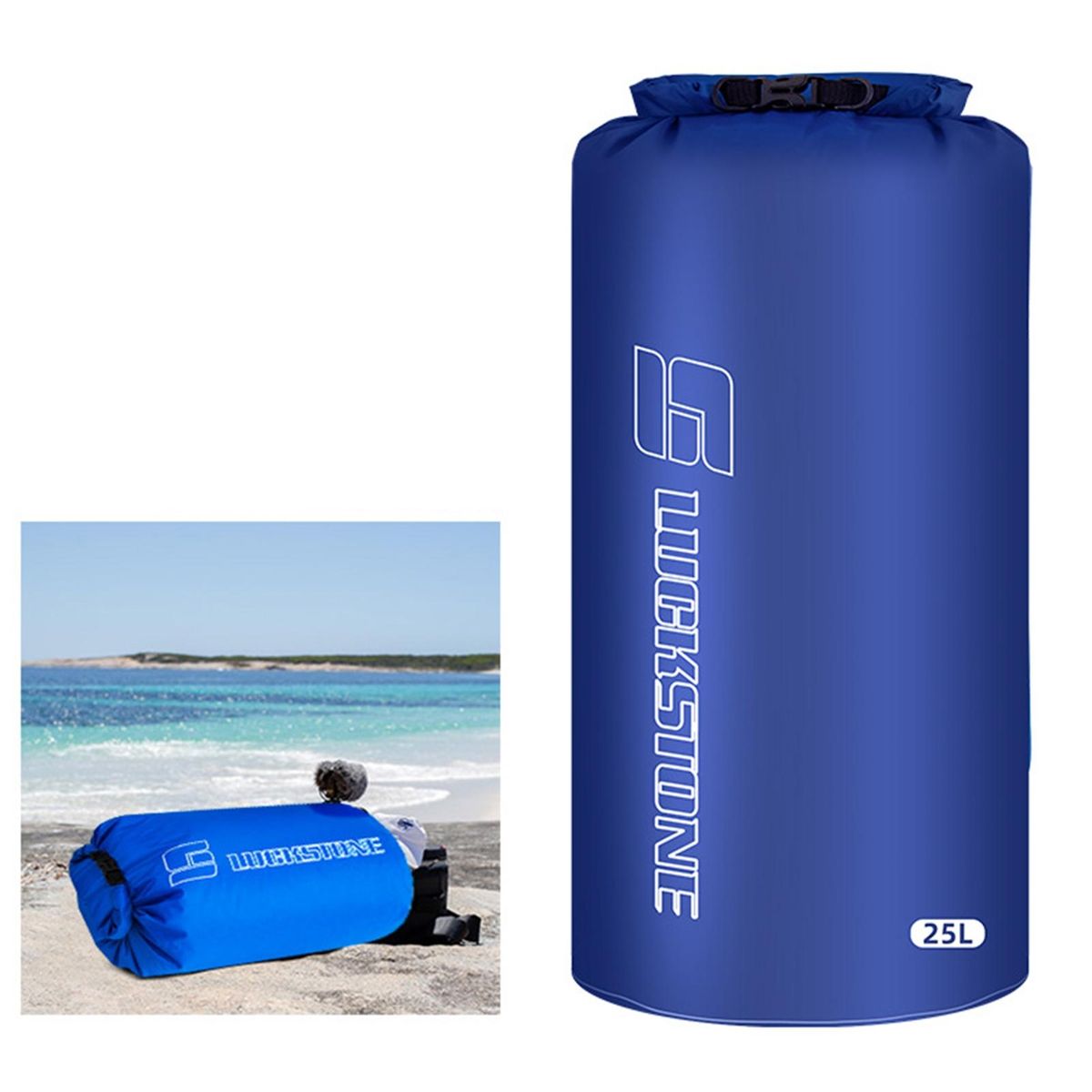 Boating Waterproof Bag Fitness Swimming Kayaking Phone Dry Sack Dark Blue