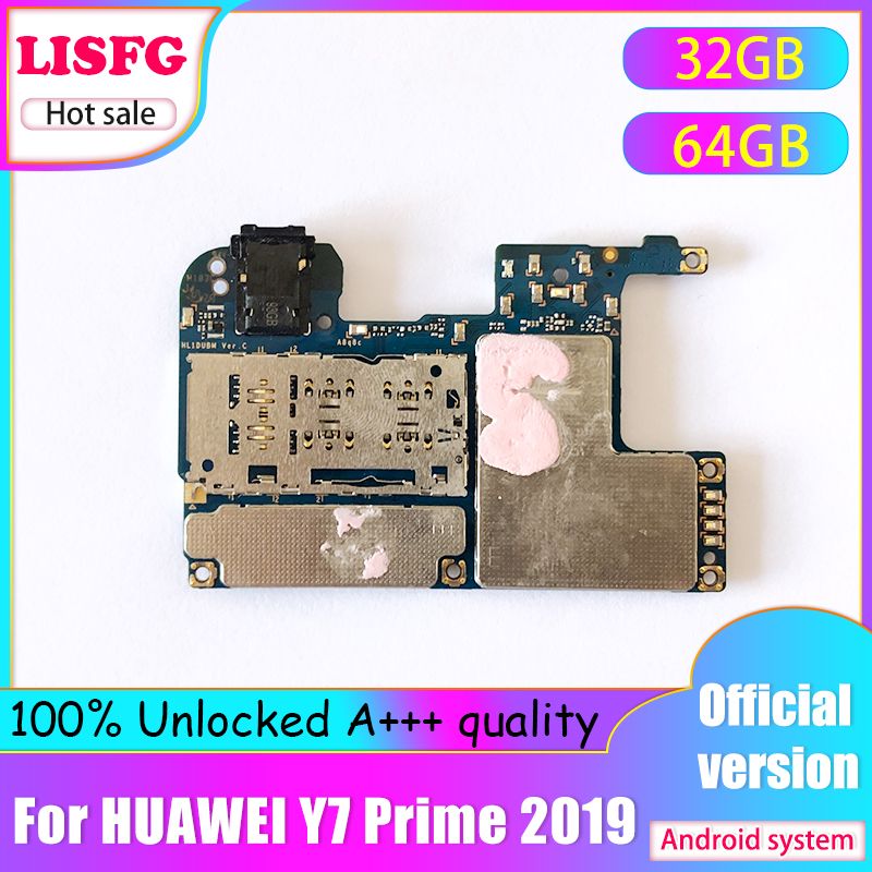 For HUAWEI Y7 Prime 2019 Motherboard 32GB 64GB Tested Logic