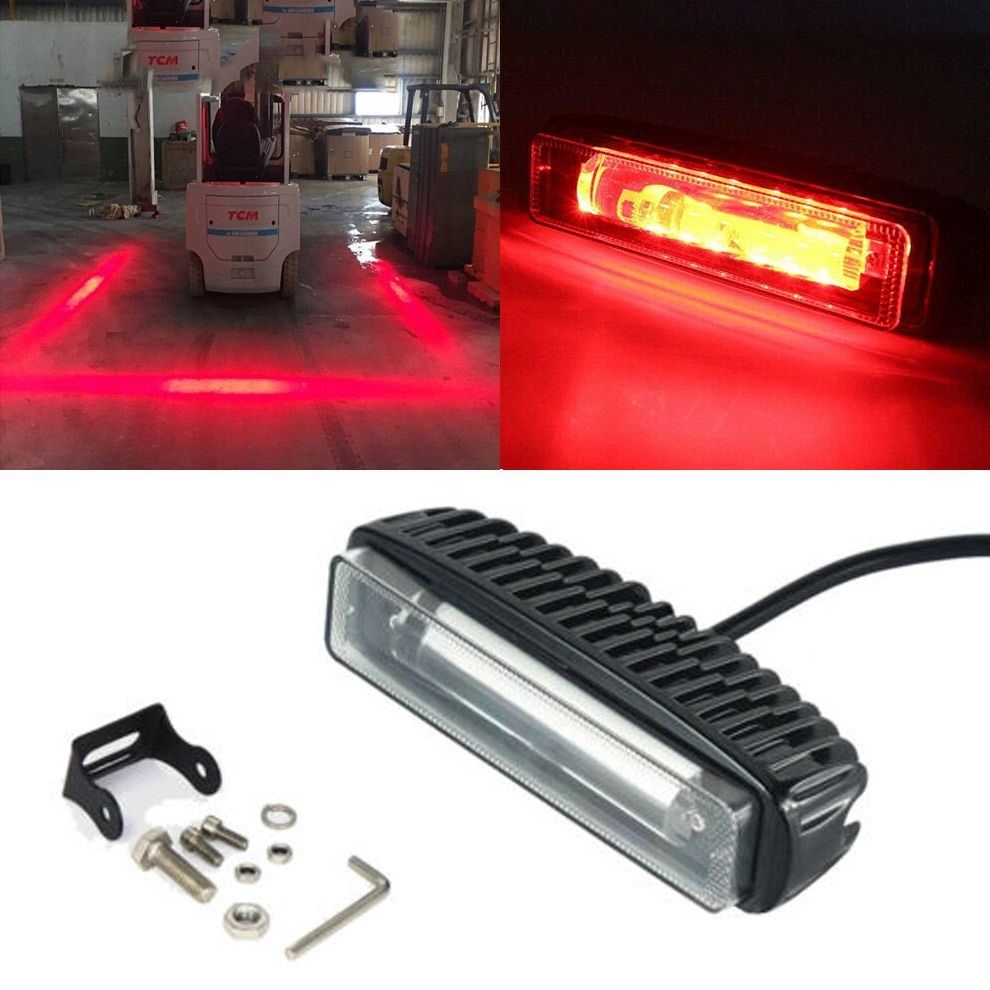 10-30V IP67 30W LED Forklift Truck RED Line Warning Lamp Ty Working Light Marine LED Light LED Boat Lights Outdoor Lighting
