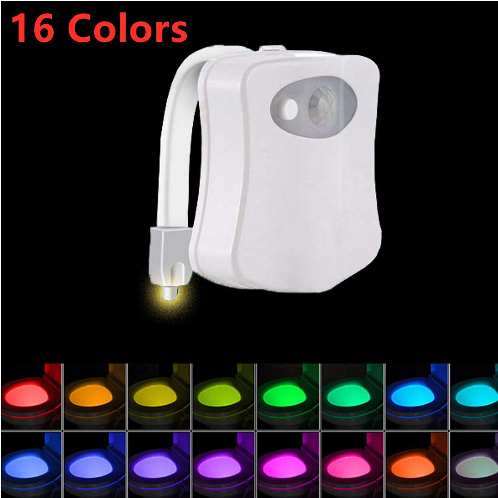 LED Toilet Seat Night Induction Lamp Motion Sensor WC Lamp