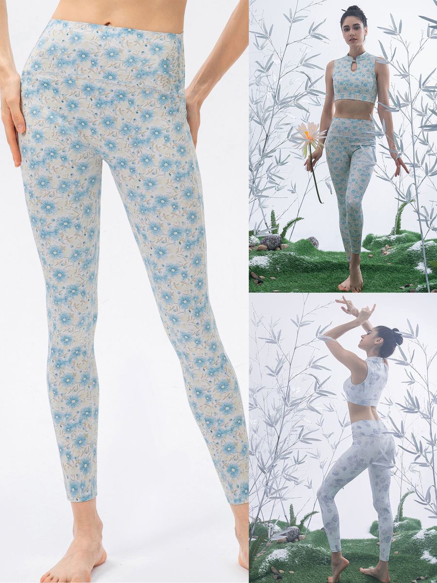 Women Sports Leggings Printed Tight Sportswear For Yoga