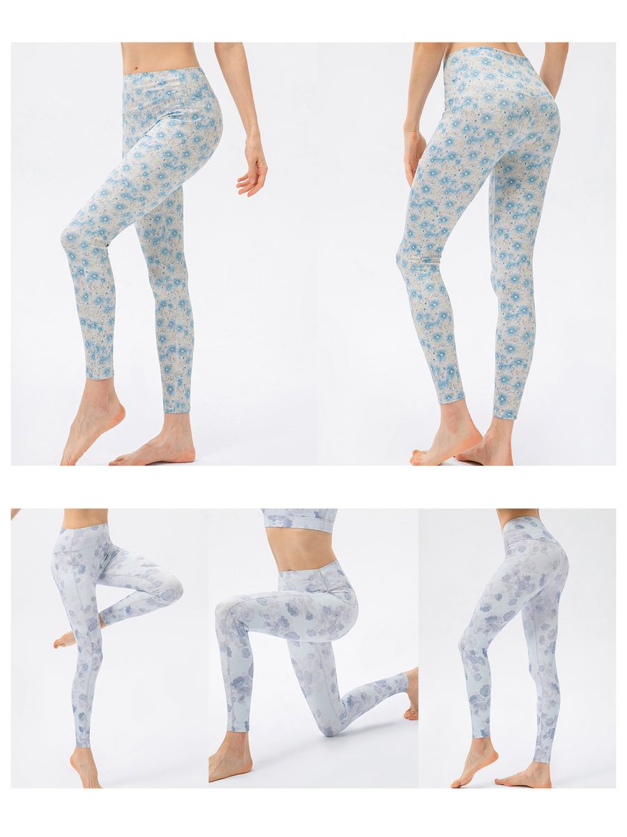 Women Sports Leggings Printed Tight Sportswear For Yoga