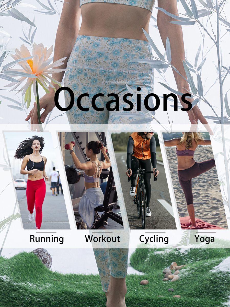 Women Sports Leggings Printed Tight Sportswear For Yoga