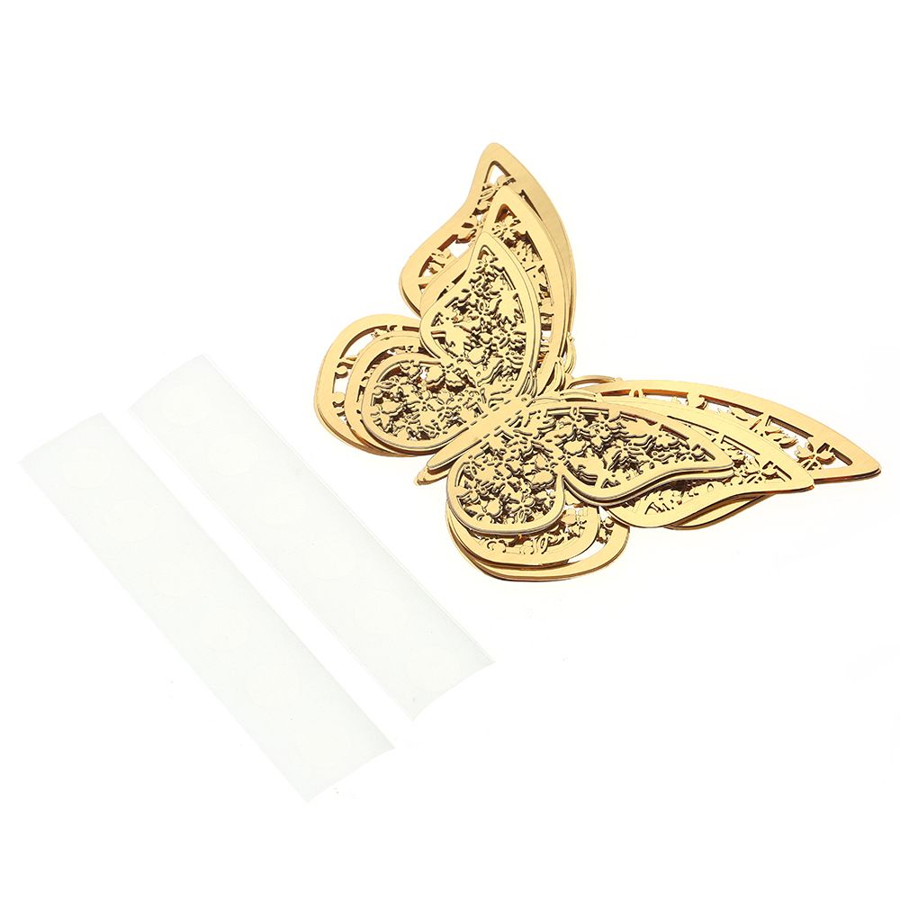 12pcs/set 3D Butterfly Wall Stickers Removable Mural