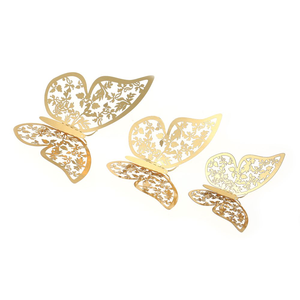 12pcs/set 3D Butterfly Wall Stickers Removable Mural
