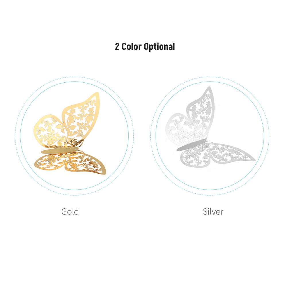 12pcs/set 3D Butterfly Wall Stickers Removable Mural
