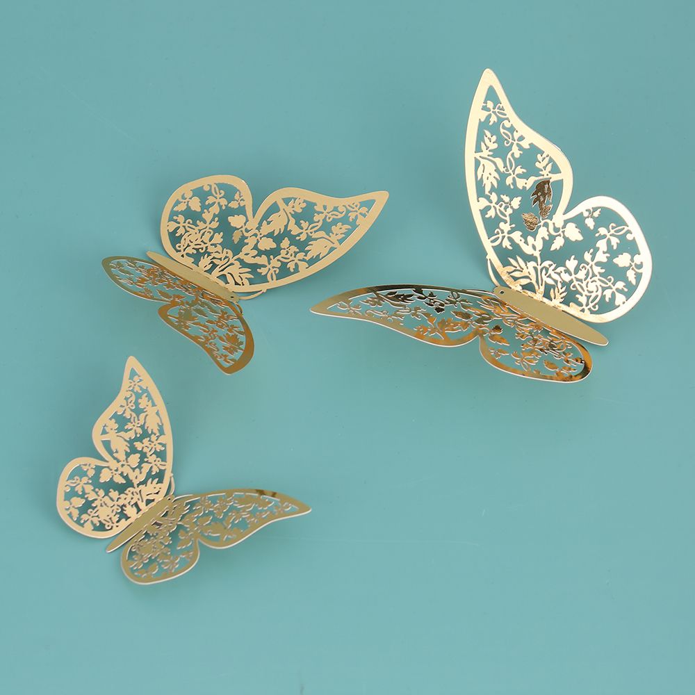 12pcs/set 3D Butterfly Wall Stickers Removable Mural