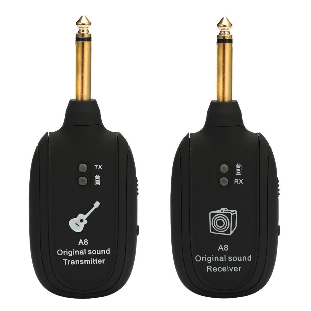 A8 UHF Wireless Guitar Transmitter Receiver Set