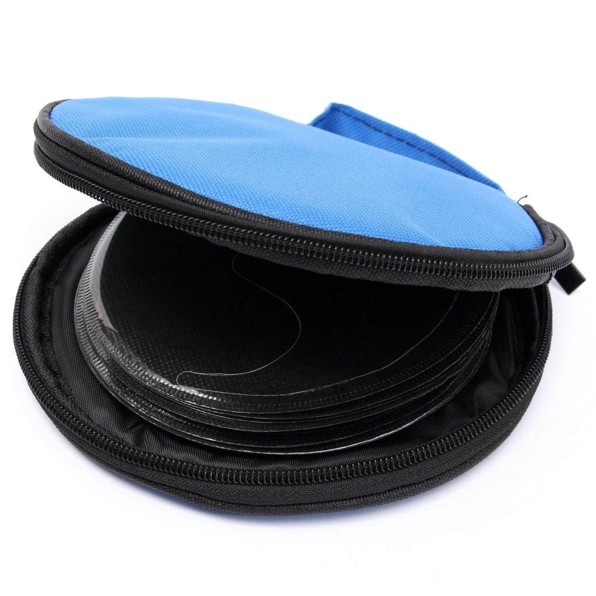 Hot 1PCS 20 Disc CD DVD Case Storage Holder Carry Case Organizer CD DVD Sleeve Wallet Cover Bag Box Holder DJ Storage Cover Blue Blue