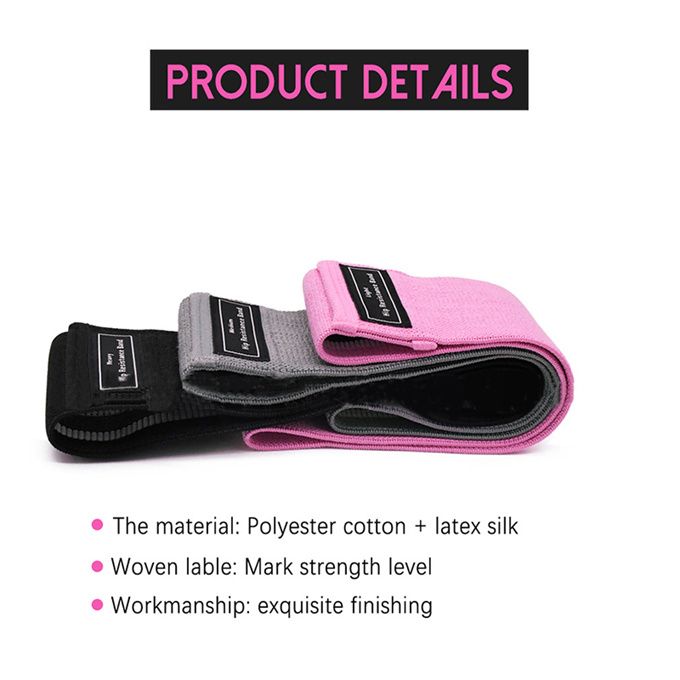3-Piece Set Sports Exercise Resistance Loop Yoga Bands Set