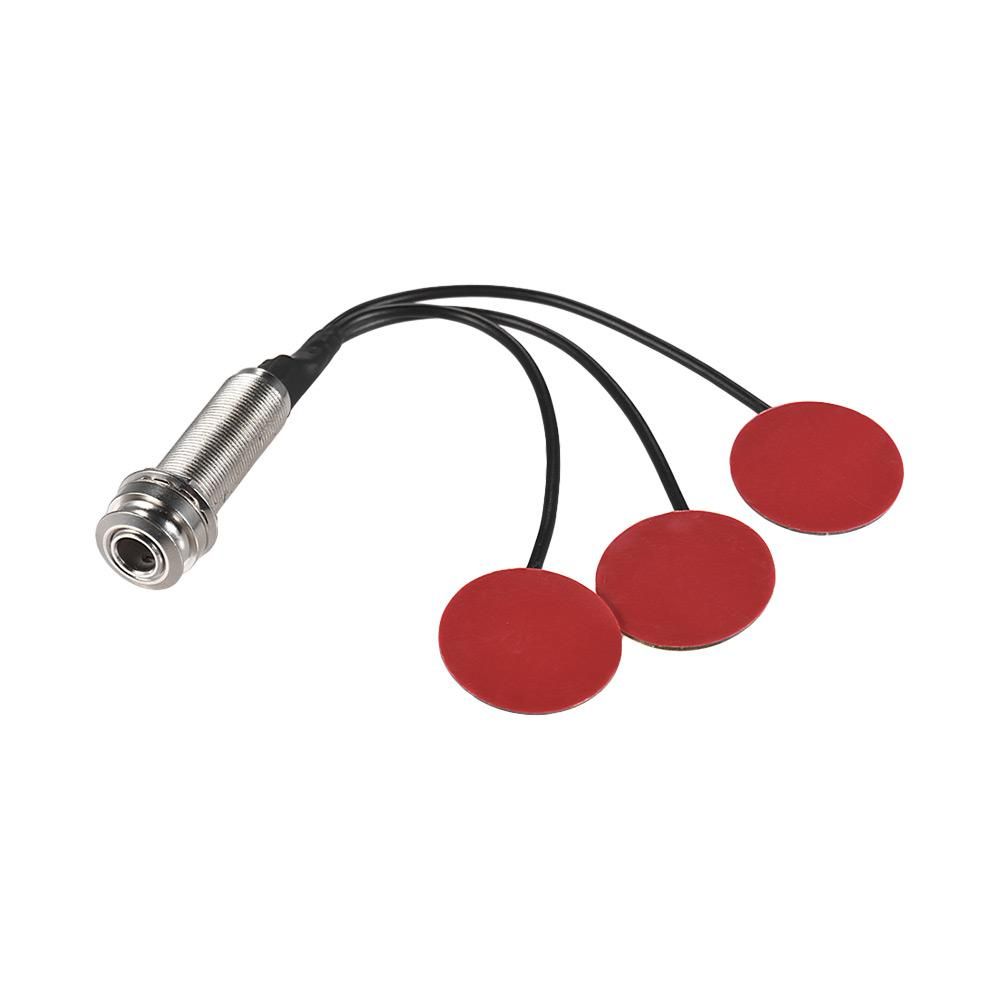 Self-adhesive Pickups Piezo Transducer 3 in 1 Microphone Contact for  Mbira Thumb Piano