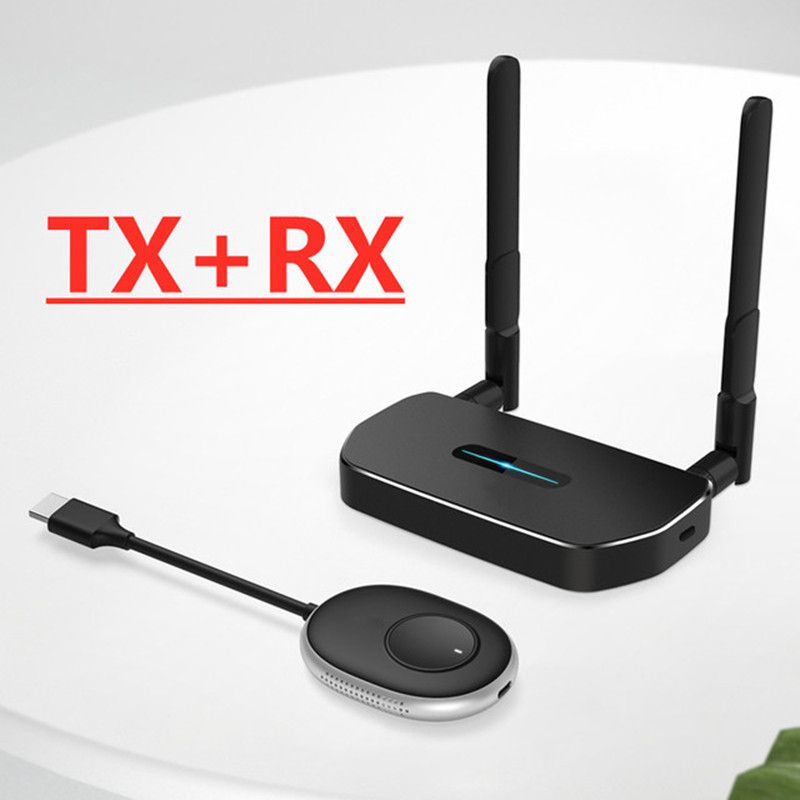 50M Wireless HDMI-compatible Video Transmitter Receiver Kits Extender Display Adapter Dongle 5G For TV Stick Projector Switch PC Model 2 TX And RX