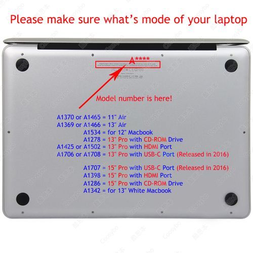 13" Pro With HDMI Port Case, Crystal Hard Rubberized Cover For 2012-2015 Macbook 13.3 Retina, Black