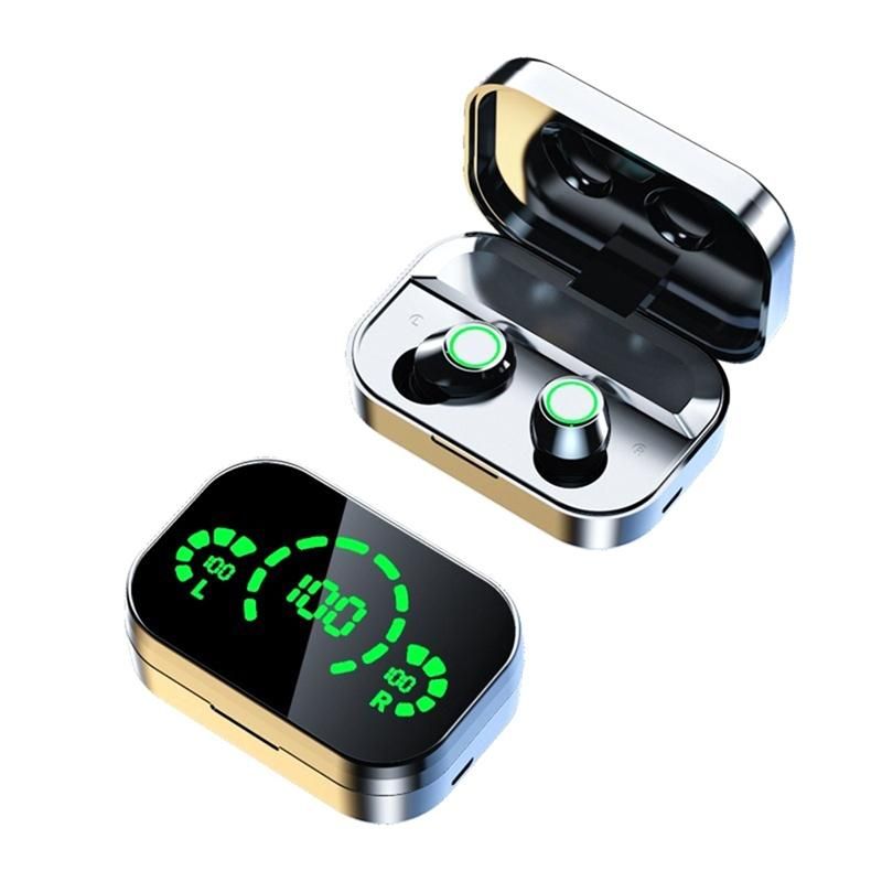 YD03 TWS Wireless Bluetooth Headphones LED Smart Digital Dis