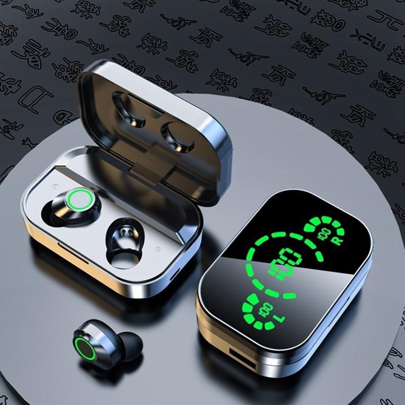 YD03 TWS Wireless Bluetooth Headphones LED Smart Digital Dis