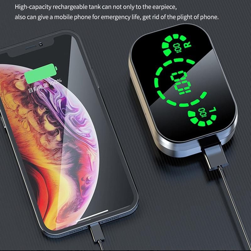 YD03 TWS Wireless Bluetooth Headphones LED Smart Digital Dis