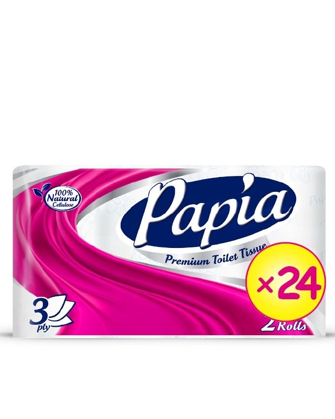 Toilet Paper 2 Rolls In One Pack (X24)