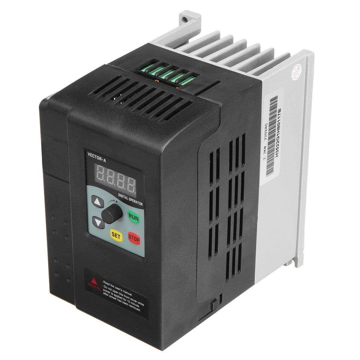 220V 2.2KW Variable Frequency Inverter Vector Control 1PH Into 3PH General