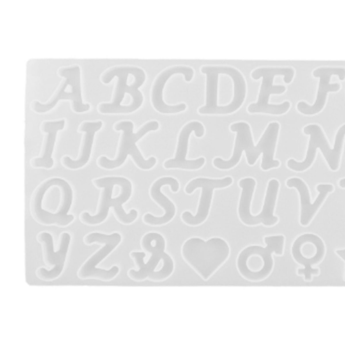 1Pc1Set Epoxy Mold Large Alphabet Silicone Mold Multicolor