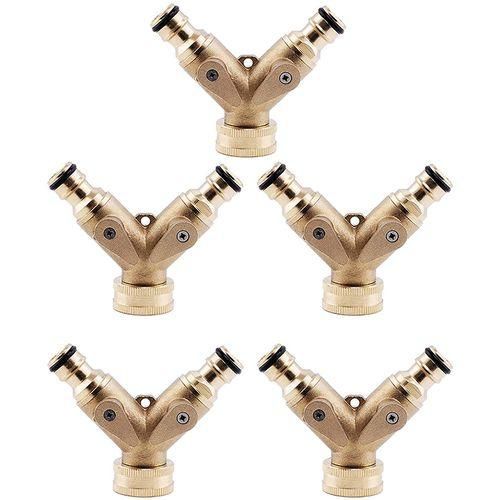 Garden Hose Splitter, Heavy Duty Brass Hose