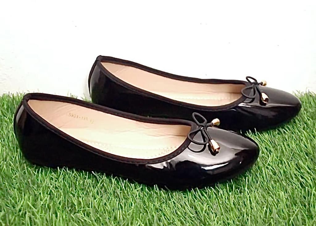 Women Ballet Office Casual Slip-on Shoe-Black