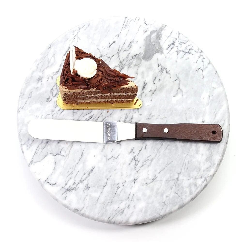 4-Pcs Stainless Steel Cake Spatula with Wooden Handle - Multipurpose Use for Home, Kitchen, Bakery, cooking