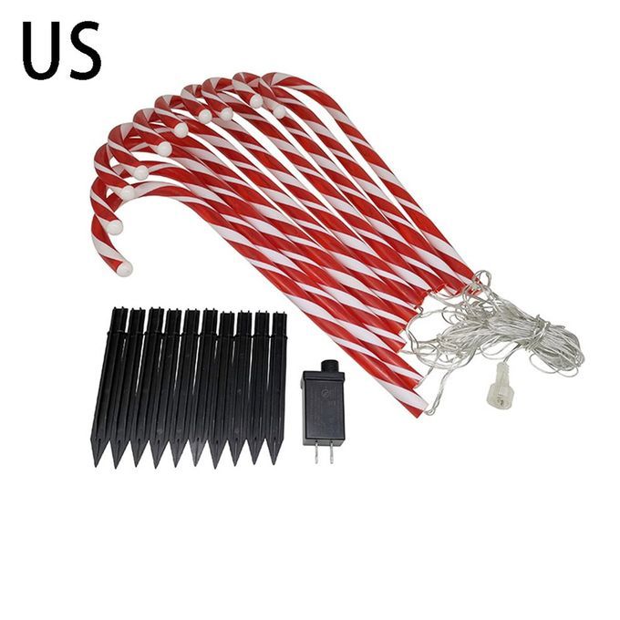 10p S   Xmas  Ane Lights Merry  Hristmas Pathway Walkway Light US Version-red-US