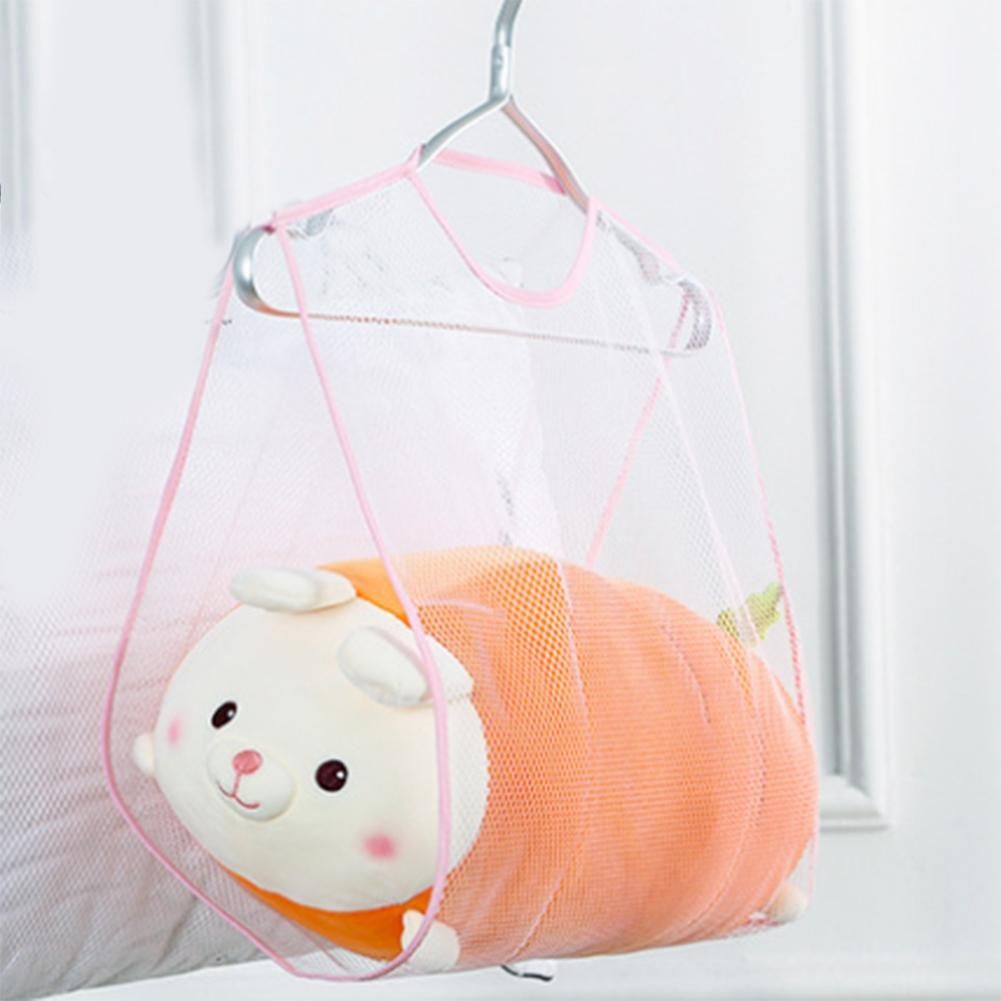 Pillow Drying Rack, Foldable Hanging Nets for Drying Plush Toys, Bags and Pillows (Pink,2 PCS)