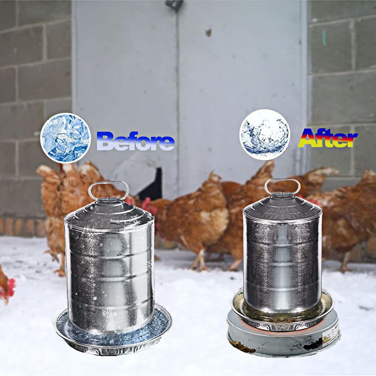 Chicken Water Heater Base 15 Watt Winter De-Icer Chicken