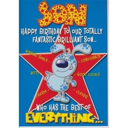 Happy Birthday Son Greeting Card