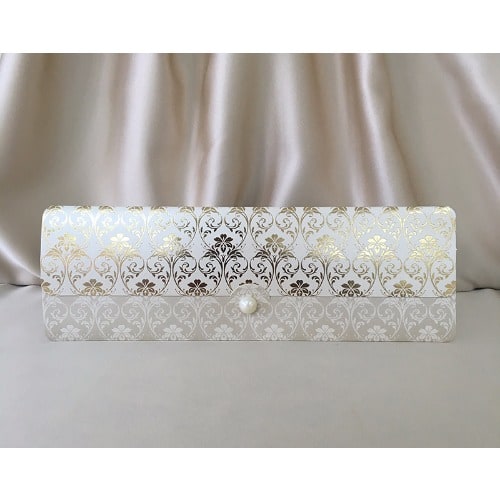 Pack of 100 Wedding Invitation Card - Gold -4065