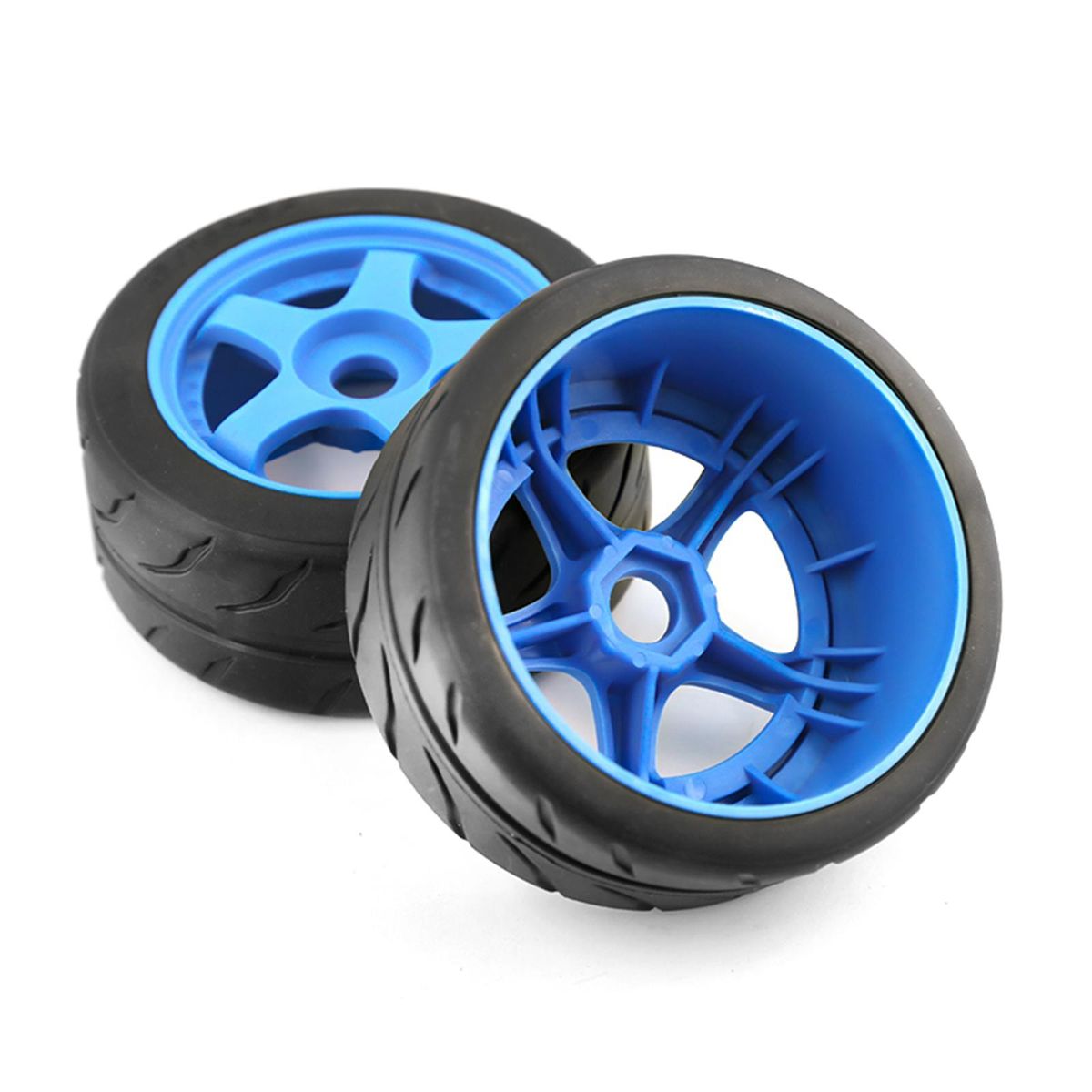 4pcs 5-Spoke 102*75*43mm Remote Control Off-Road Rally Car Tires 17mm Wheel Hex Replacement for Arrma 1/7 Infraction Limitless Felony Remote Control Car Wheel Upgrade Parts