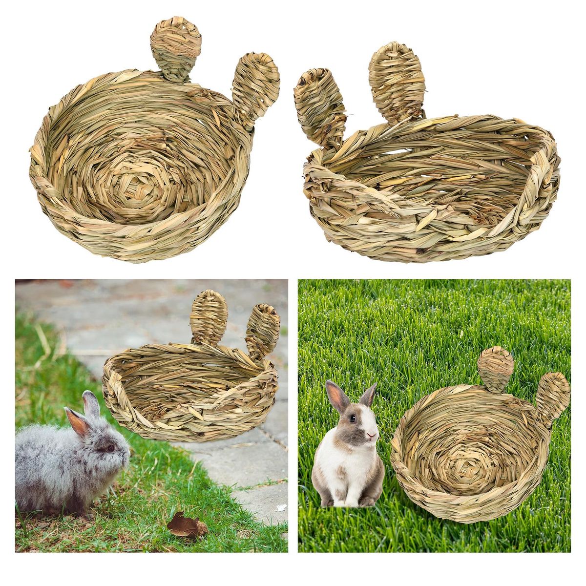 Rabbit Grass Bed Bunny Bedding Nest For Round Opening