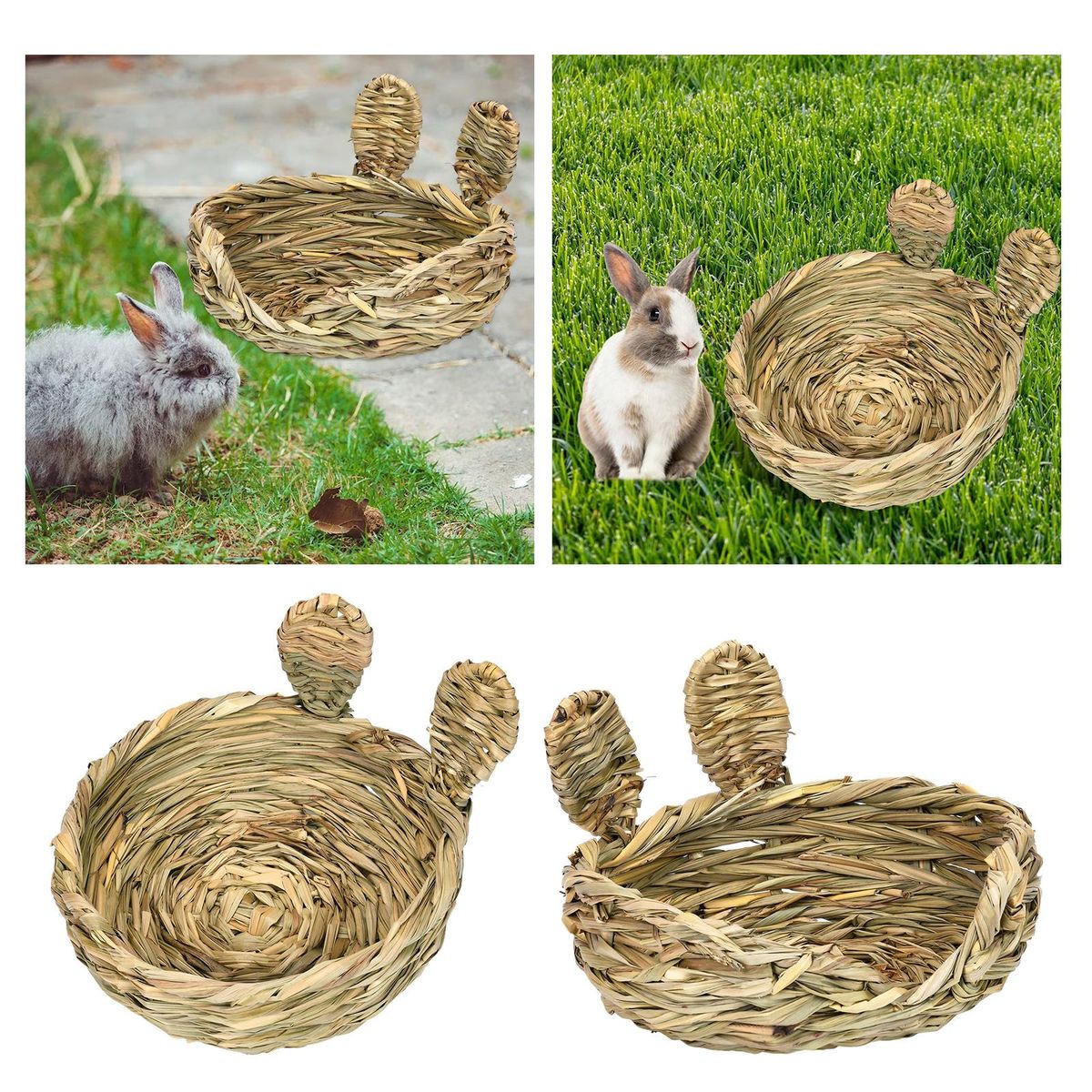 Rabbit Grass Bed Bunny Bedding Nest For Round Opening
