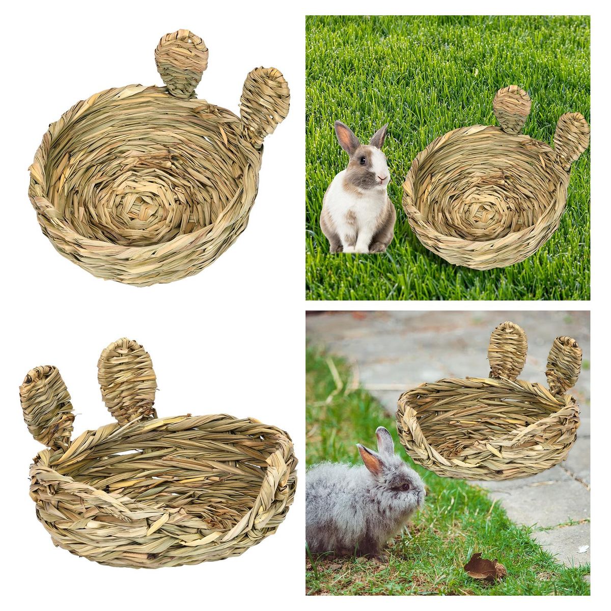 Rabbit Grass Bed Bunny Bedding Nest For Round Opening