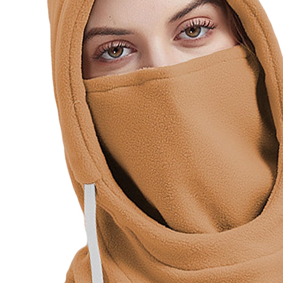 Outdoor Face Cover Face-protective Cycling Hat Scarf Brown