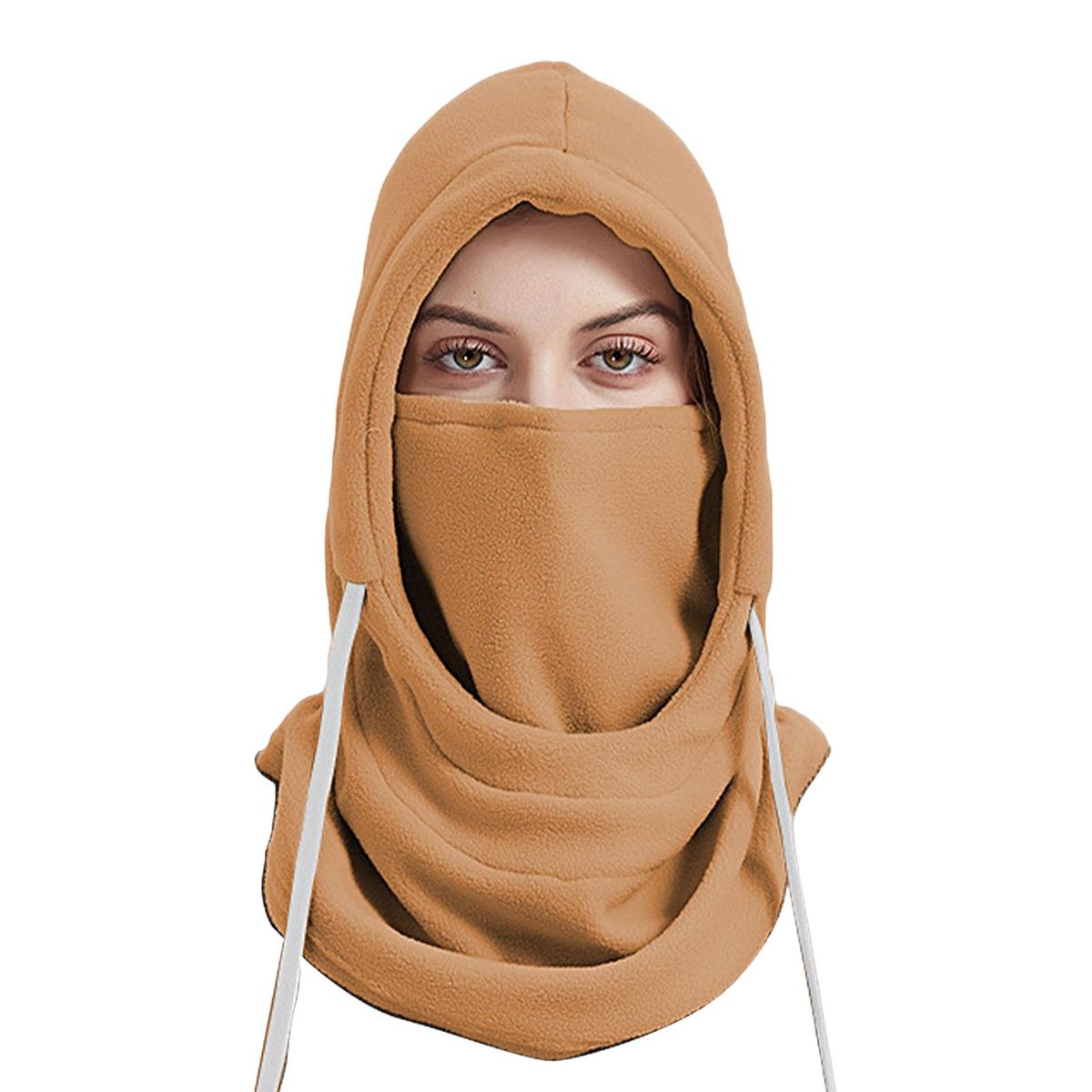 Outdoor Face Cover Face-protective Cycling Hat Scarf Brown