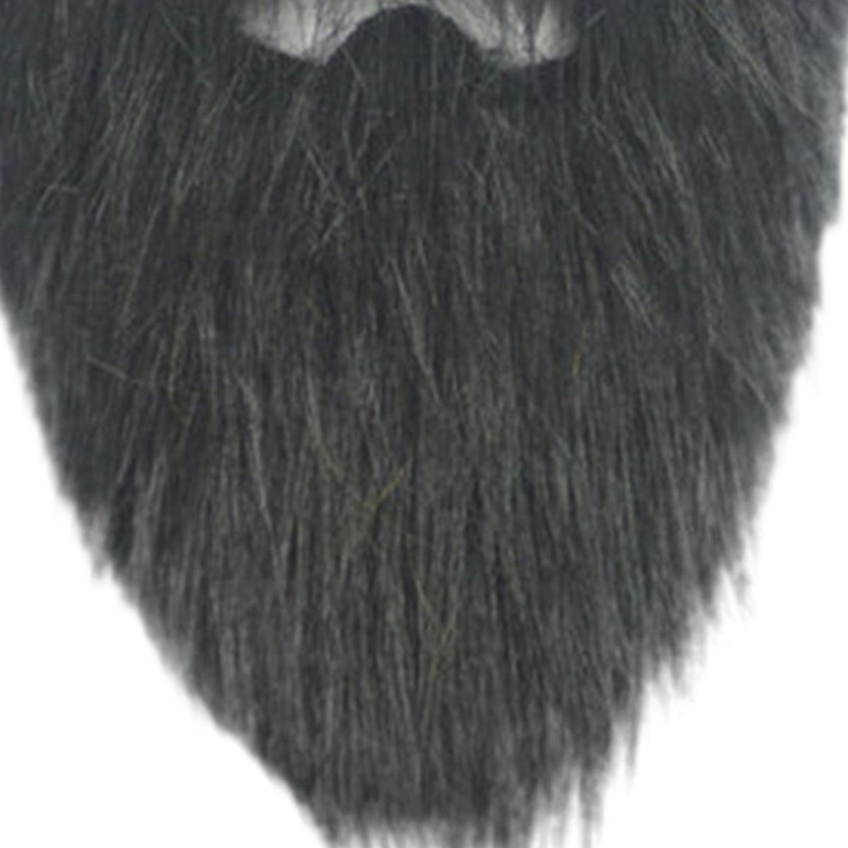 Role Play Fake Beard Mane Soft Reusable Santa Beard for Christmas Black