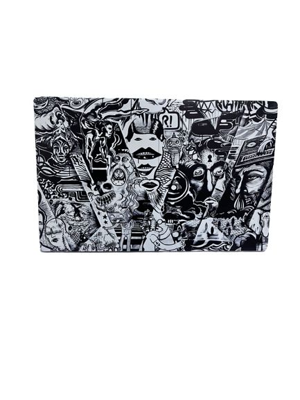 Laptop Skin Cover - Black And White Abstract (Pimp Nation)