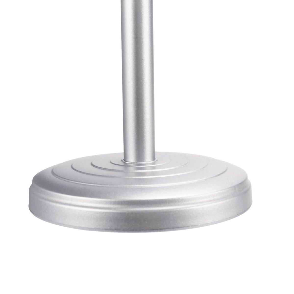 Vintage Desktop Microphone Prop Model with Adjustable Height, Classic Retro Style Microphone Stand Fake Mic Prop,Silver