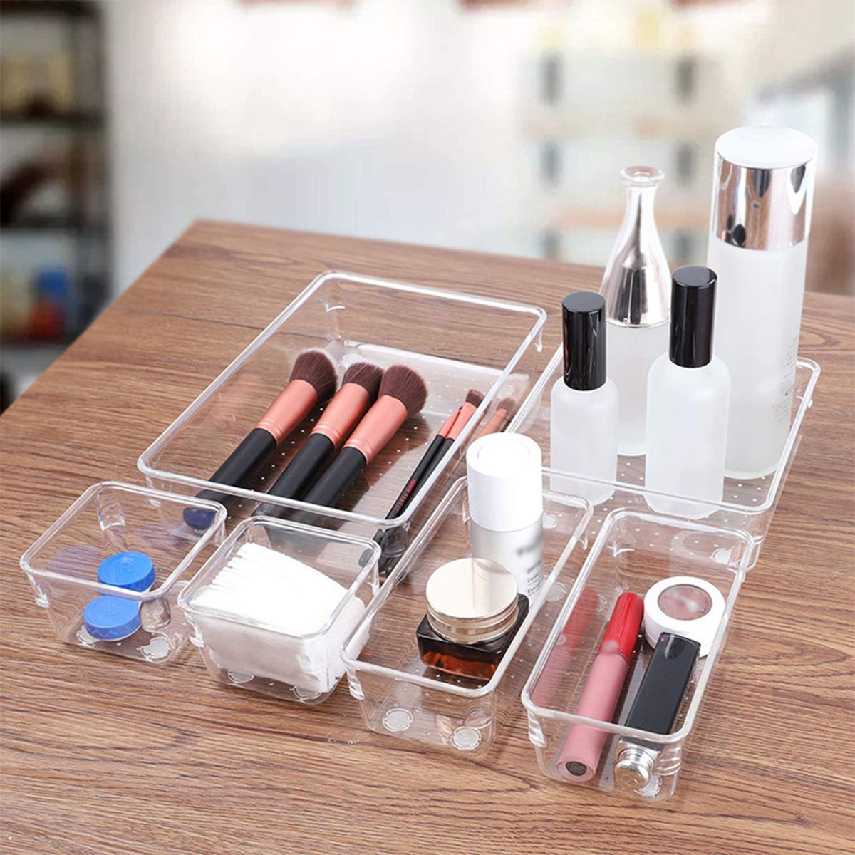 16PCS Drawer Organizer Box With Non-Slip Silicone Pads