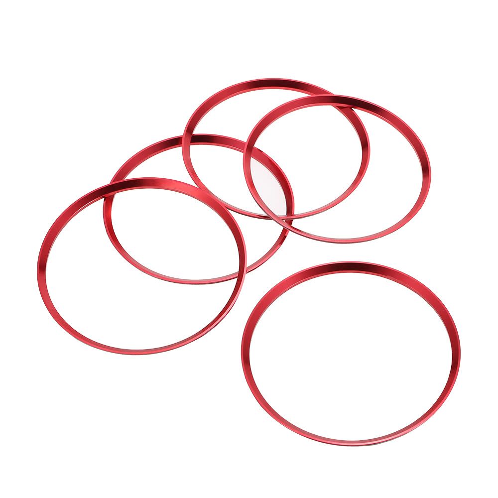 5pcs Air Vent Outlet Ring Cover Trim For Mercedes Benz CLA