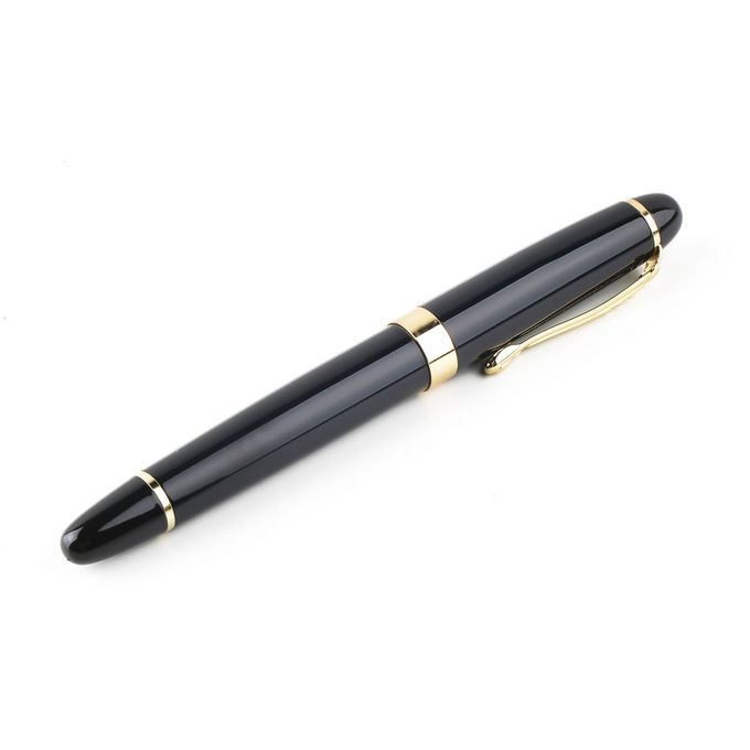 Home-Jinhao X450 Fountain Pen Black Mordern Medium Nib Gold Trim New Perfect*Black