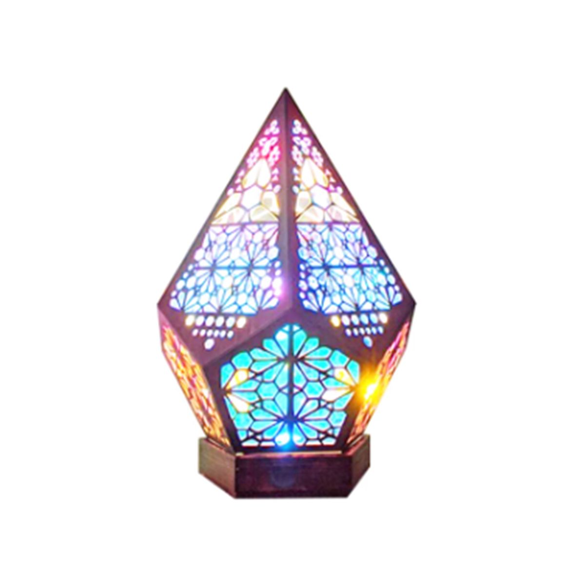 Floor Lamp Plastic Bohemian Diamond Starry Light Projection Lamp Home Bedroom for Fancy Background Lighting
