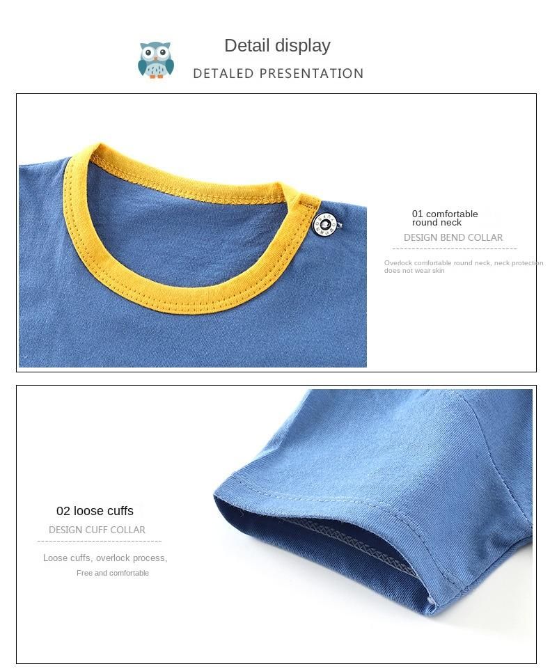 New Design Baby Boy T-shirts Suit Cotton Loose Pullover + Shorts 2pcs